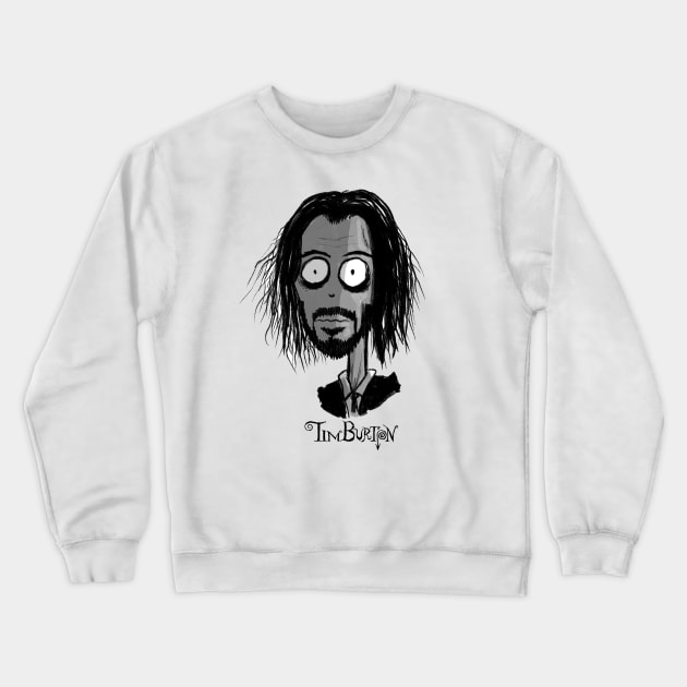 Keanu Tim Burton Crewneck Sweatshirt by DinoTomic